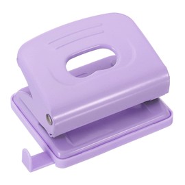 PATIKIL 6mm 2 Hole Paper Punch, Metal Hole Punch, 8 Piece Punch, Adjustable Hole Punch, for Office Home Supplies, Purple