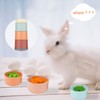 SAVITA Pack of 8 Stacking Cups for Rabbits, Multicoloured Rabbit