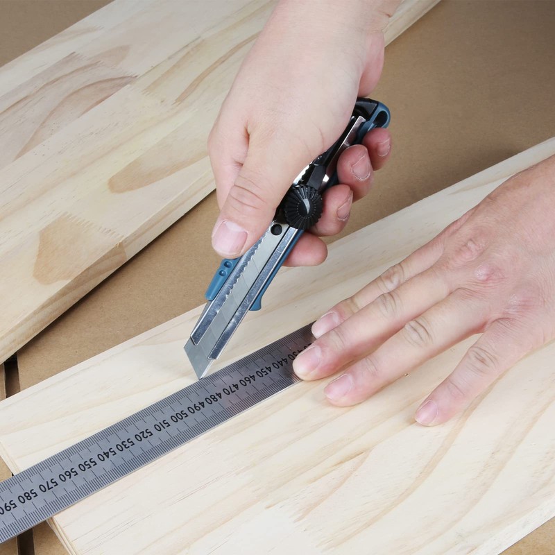 SN-KNIFE 2PK Wheel-Lock Heavy-Duty Snap Off Utility Knife