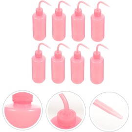Botellas para Limpieza de Pestañas 250ml 8 Piezas Abs a Prueba de Fugas Boquilla Curva para Maquillaje y Cuidado Personal