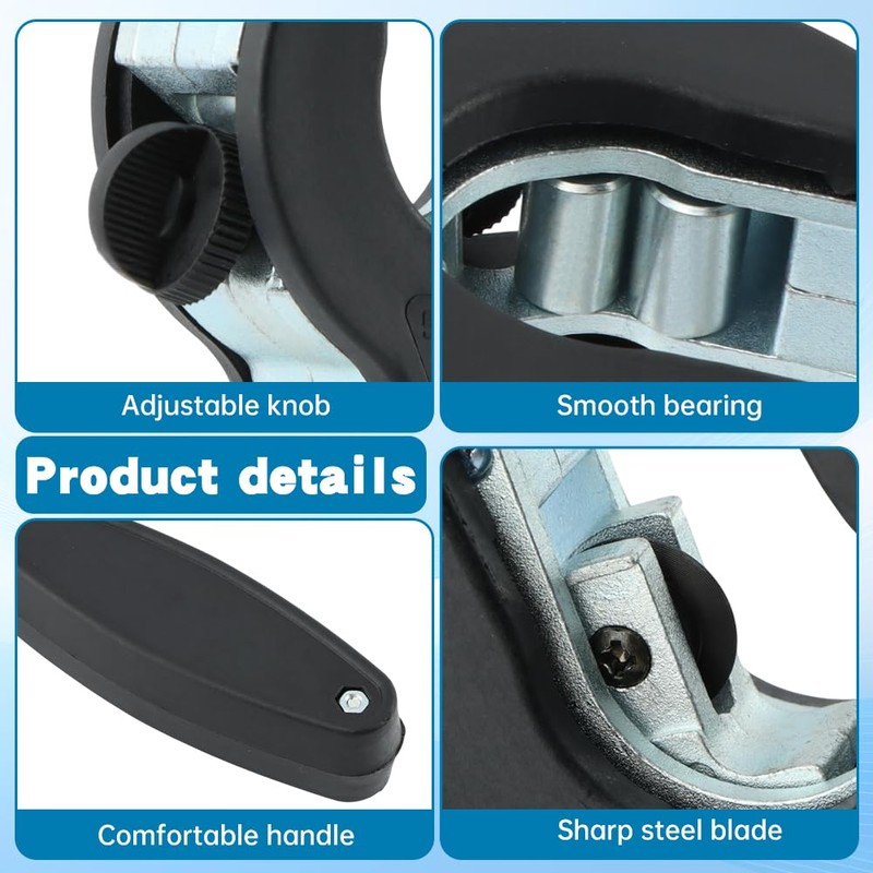 2‑In‑1 Ratcheting Tubing Cutter, Close‑Quarters Tube Cutter