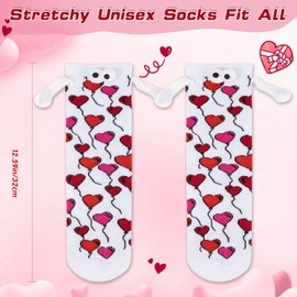 COZYMATE Funny Magnetic Hand Holding Socks Magnet Funny Novelty Socks that Hold Hands for Couples Christmas Gag Gifts