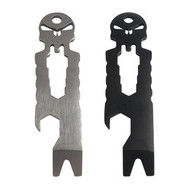 2PCS Multi Tool Bottle Opener Keyring – 3-in-1 Keychain with Wrench, Pry Bar and Opener, Compact Pocket Tool for Outdoor Use, Handy EDC Gear, Stainless Steel Tactical Keychain Pendant