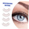 Housoutil 10pairs Long False Lashes Eyelashes Makeup Individual Lashes for