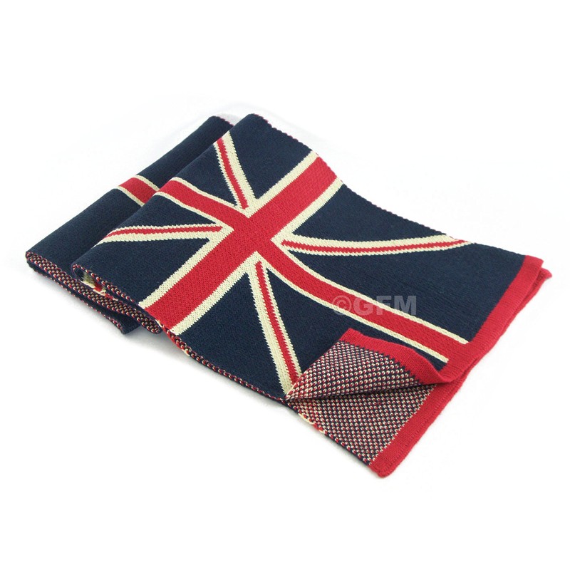 GFM® UNION JACK Pattern Scarf Or Hat or Set (Scarf
