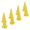 8PCS Cone Nozzle PE Plastic Reusable Yellow Corrosion Replacement for