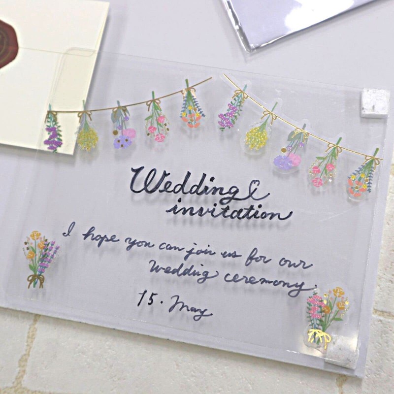 World Craft KFS-006 Dried Flower Seal Glitter Clear Flake Seal