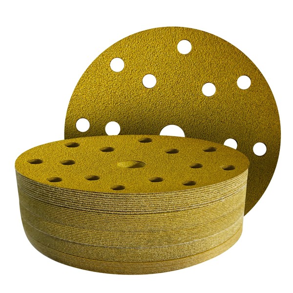 GZKTY Sandpaper 150 mm Velcro, Velcro Sanding Discs, Pack of