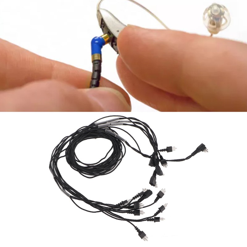 5PCS 3pin Hearing Aids Receiver Cable Heat Resistant Stable Sound