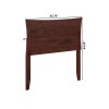 AFI Metro Twin Wood Headboard with USB Charging Station in