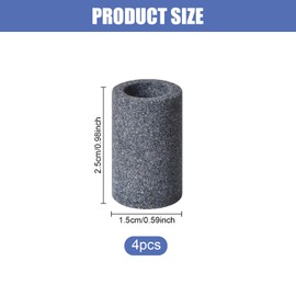 4 Dart Whetstone 1.5 x 2.5 cm - Perfect Dart Tip Sharpener for Steel Darts - Ideal Darts Accessory for Sharpening and Rounding the Dart Tips