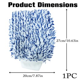 Mewflew Doppelseitiger Mikrofaser-Auto-Waschhandschuh – Großer Reinigungshandschuh Aus Korallenfleece, Superabsorbierend, Kratzfrei Und Fusselfrei, Ideal Für Autos, Lkws, Suvs, Fenster Und Haushalt