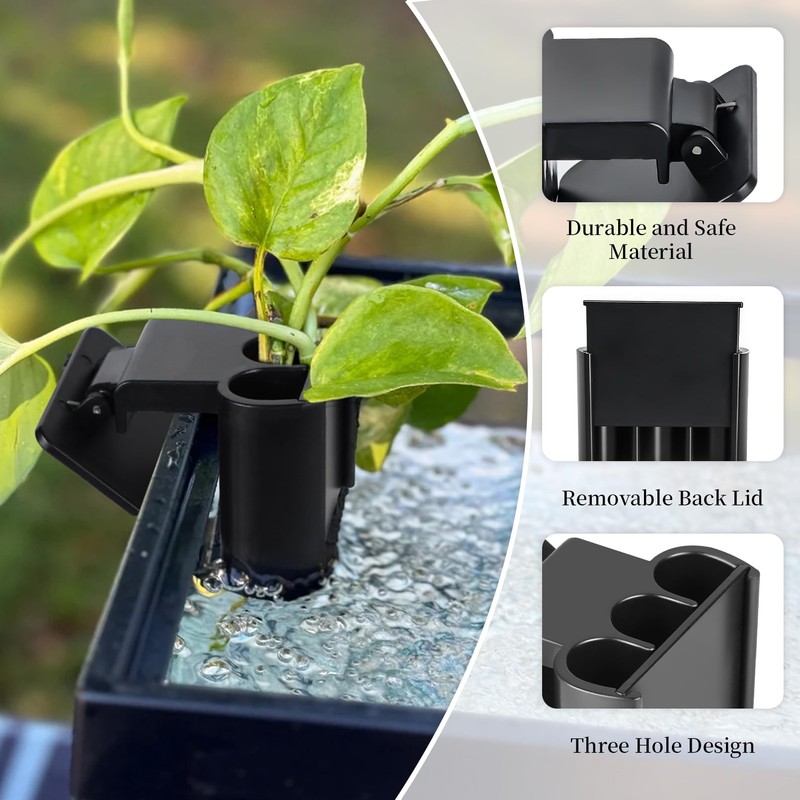 Maikuso 2 Pack Aquarium Plant Holder – 3 Holes Aquatic