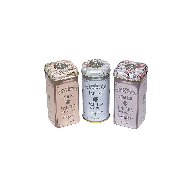 New English Teas Floral Tea Tin Teabag Selection Gift RS36