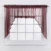 Stylemaster Elegance Sheer Voile, 56" X 38" | Swag, Chocolate