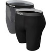 BeeJox XX-Large, With Pocket, Vasectomy Underwear, 2-pk Gray/Black