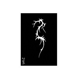 Pochoir Tribal pour le Corps format 3'' X 4'' #296