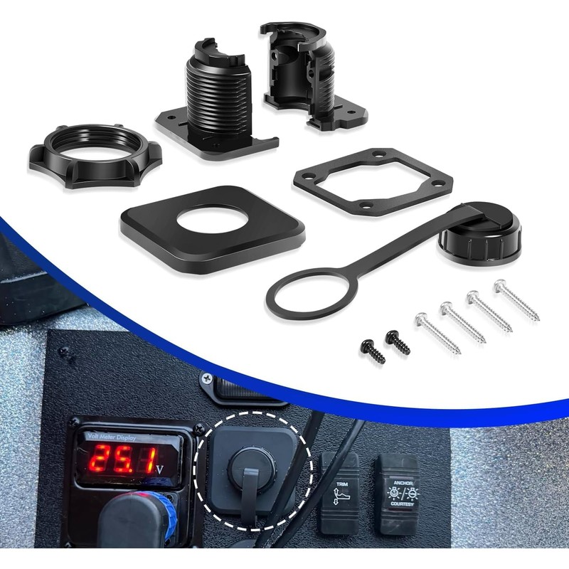 CTcar Bulkhead Connector Kit for Garmin LiveScope Plus LVS34/LVS62 -