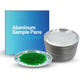 Aluminum Sample Pans for Moisture Analyzer (100 Pack) 90mm Round Lab Trays, Disposable Weighing Dishes, Foil Pan, Weight Scale Tray, Laboratory Balance Dish Plate, Moisture Tester Supplies, Pure Ponta