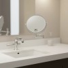 Wall Mounted Metal Frame Makeup Mirror 8 Inch 1X Magnification