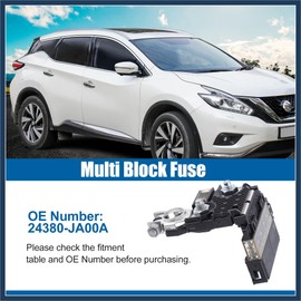 INFINAUTO 24380-JA00A Multi Block Fuse for Nissan Maxima Murano 2009 2010 2011 2012 2013 2014 5 Circuit Automotive Circuit Fuses 24380JA00A Stylish Design