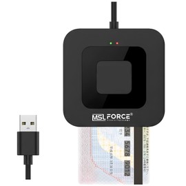 Japanese Small Business SC305-1 MSL Force IC Card Reader Writer, Supports My Number, Confirmation Declaration, USB Connection, No Installation Required, Compatible with Windows, Mac OS, Japanese Instruction Manual Included, SC305-1, Compatible with IC Card Only, Single Item