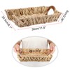 BSTKEY Set of 2 Water Hyacinth Storage Baskets Organizer, Natural