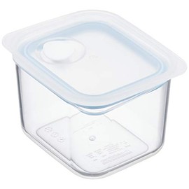 Pearl Metal HB-2630 Easy Clean Deep Sealed Storage Container, S, Blue, Made in Japan