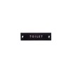 POSH LIVING 63951 TOILET Sign Plate, Black