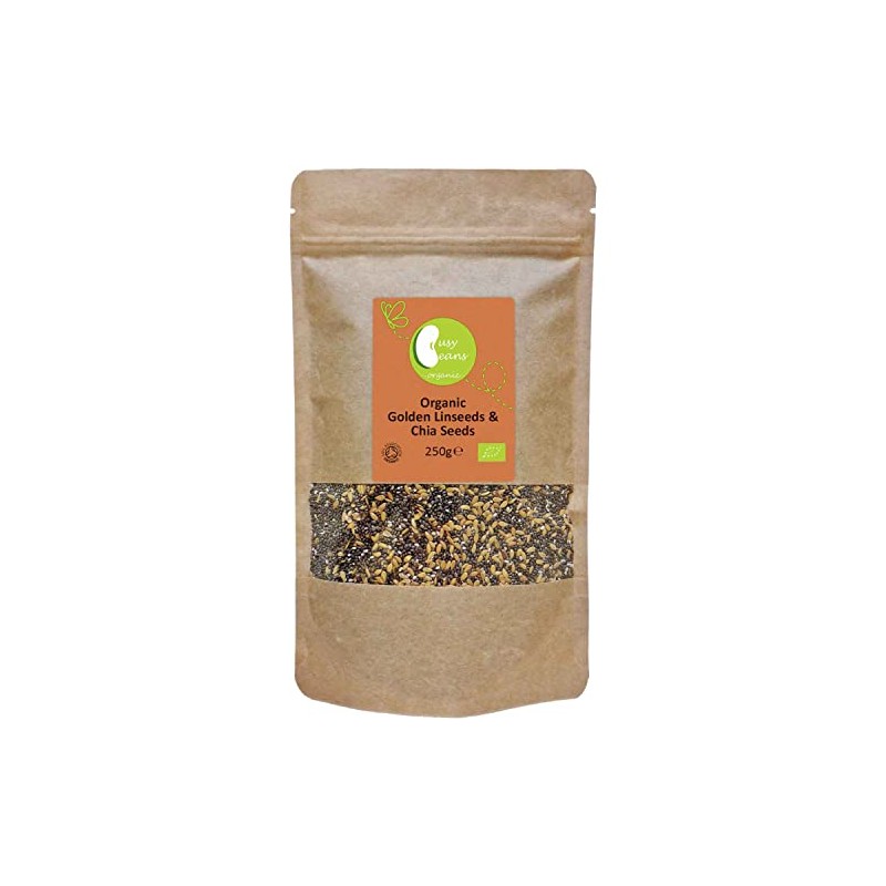 Organic Golden Linseeds & Chia Seeds - by Busy Beans