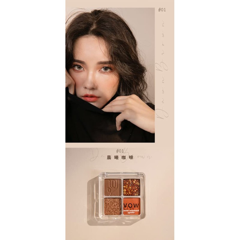 VOW Caviar Moist Touch Eye Color 01 MORNING COFFEE