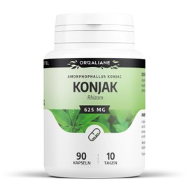 Konjak 625 mg 90 Capsules - 4000 mg Glucomannan per Daily Dose Orgaliane