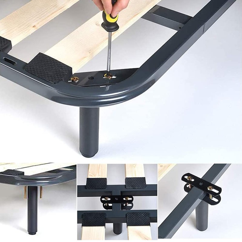 4 PCS Adjustable Height Center Support Leg for Bed Frame,