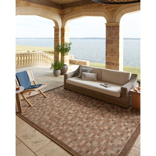 Loloi II Merrick Chestnut/Fiesta 5' x 7'-7" Area Rug