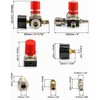 QWORK Air Compressor Pressure Regulator, 1/4 Inch EU Standard Pressure