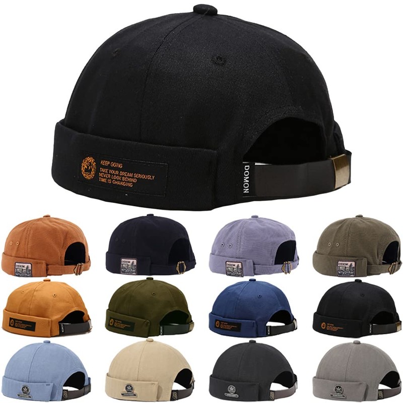 Cozyan Cotton Docker Cap Men Women Sailor Hat Harbour Hat