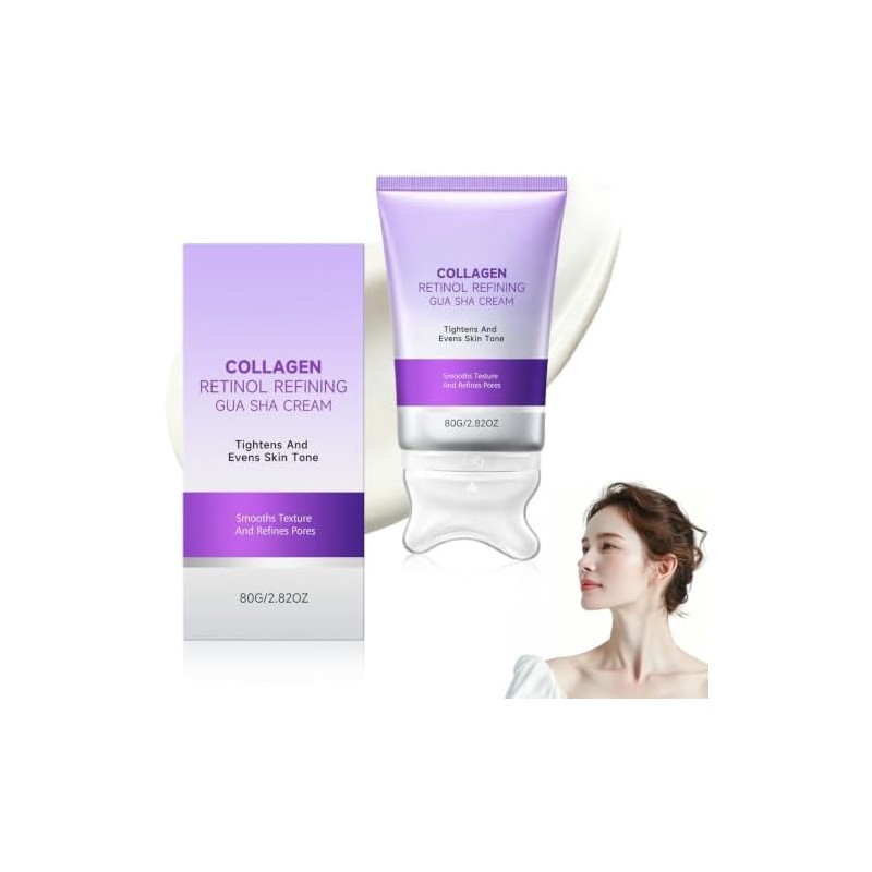 Crema Reafirmante Cuello con Retinol y Colágeno con Gua Sha