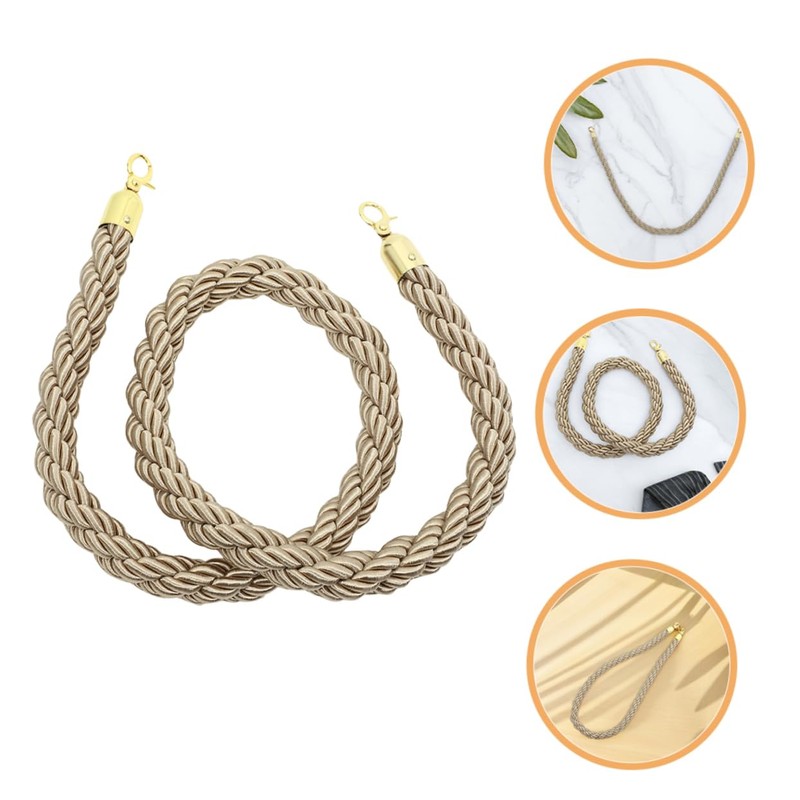 OSALADI Jute Weave Guardrail Hanging Rope Crowd Control Ropes for
