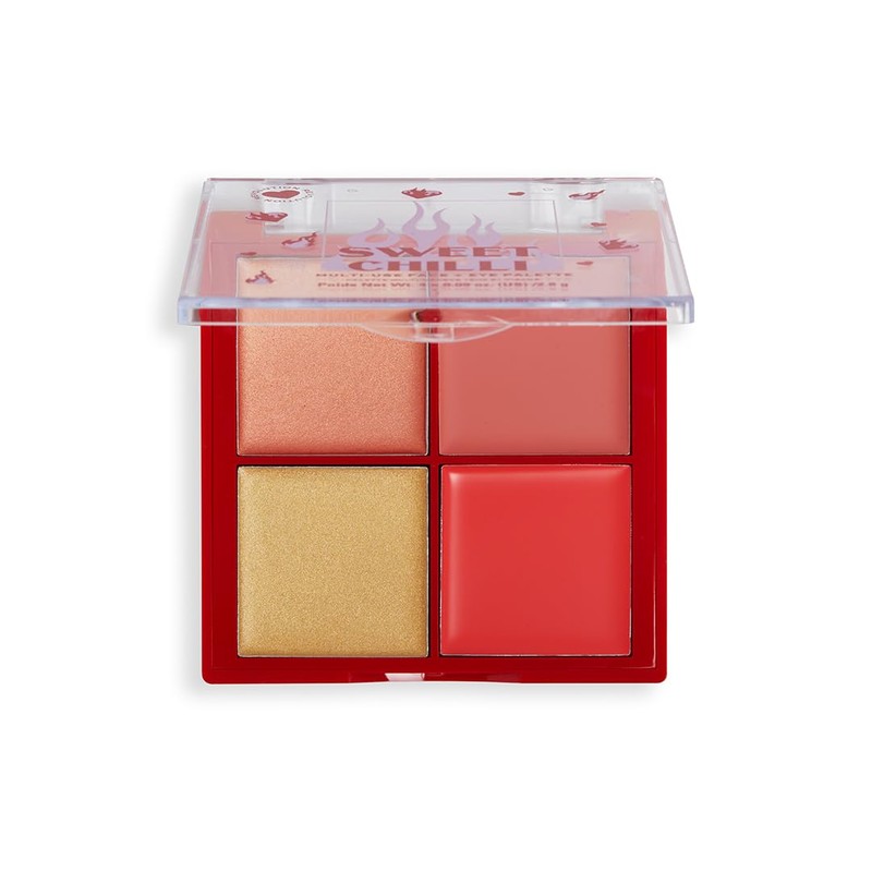 I Heart Revolution, Sweet Chilli Cream Blush & Highlight Quad,