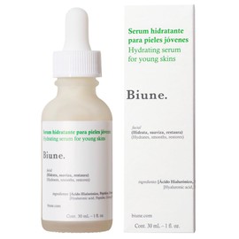 Serum Age-Prevention Reafirmante | Con Ácido Hialurónico, Péptidos y Centella Asiática | Previene Arrugas, Líneas de Expresión y Manchas | Fórmula Vegana y Regeneradora para Pieles Jóvenes | Biune. | 30 ml