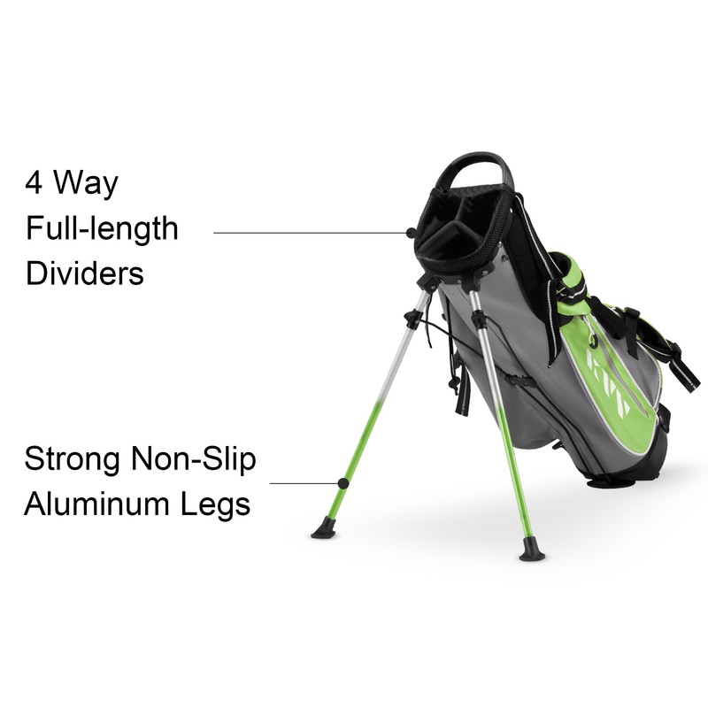 KVV Junior Golf Stand Bag, Lightweight Golf Stand Bag for