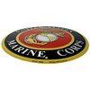 Ramsons Imports U.S. Marine Corps Emblem 12" Round Metal Sign,
