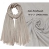Gragengs Women Summer Scarfs Cotton Lightweight Large Long Gauze Shawl