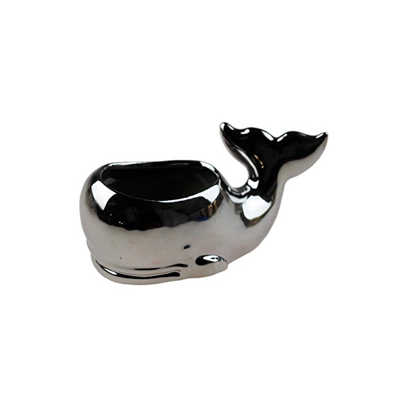 Silver Chrome Design Whale Nautical Bathroom Dish