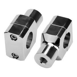 LKV Motorcycle Universal 1" 25MM Handlebar Riser Clamp Increase Handlebar Height Compatible with Harley Dyna Sportster Kawasaki Suzuki Yamaha Honda Shadow