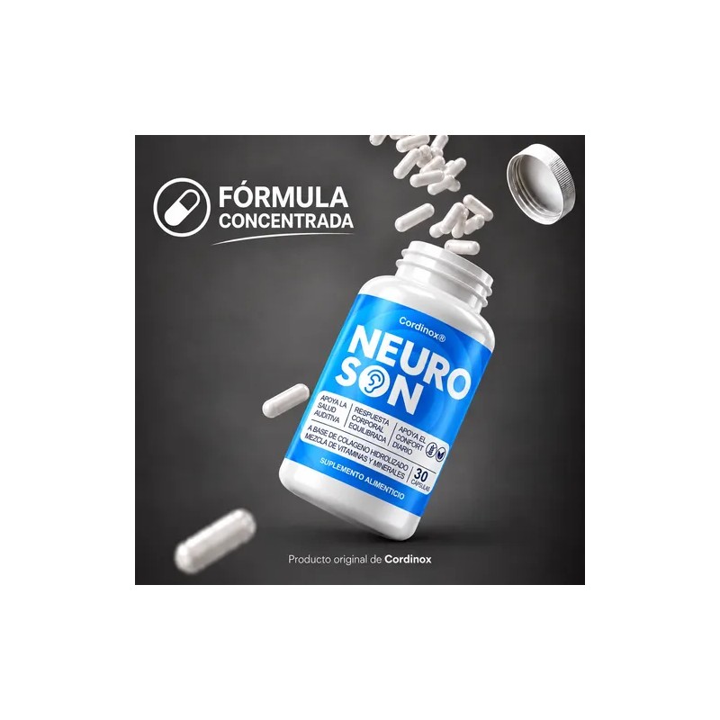 Neuroson Frasco Cápsulas Colageno Hidrolizado Vit Zinc