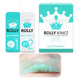 Set Lolly King Perm Solution Snail Rod Curl No Glue Eyelash Perm Materials / 세트 롤리 킹 펌제 달팽이 롯드 컬 노 글루 속눈썹 펌 재료