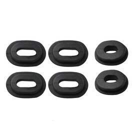 Asudaro Side Cover Sleeves, Pack of 12 Oval Rubber Side Cover Grommets Side Cover Grommet Rubber Seal Motorcycle Rubber Sides Protective Grommets Trim Screw Compatible with Cg