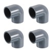 sourcing map 3/4" 90 Degree Elbow, 8Pcs PVC Pipe Fittings
