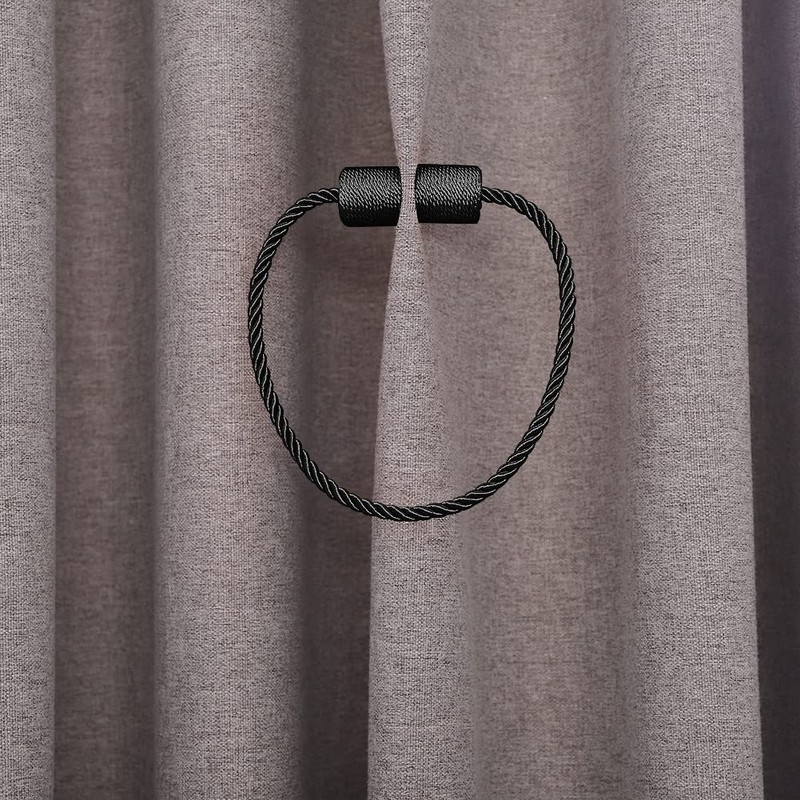 XDerlin 2 Pack Strong Magnetic Curtain Tiebacks Outdoor Decorative Tie